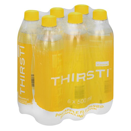 Thirsti Spakling Pineapple Flavoured Water 6x500ml