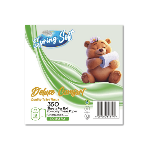 Spring Soft Deluxe Comfort Paper  1 Ply 18s