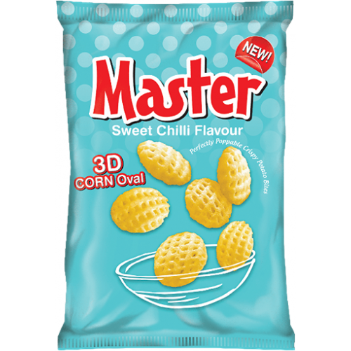 Master 3D Oval Corn Sweet Chilli Flavour 100g