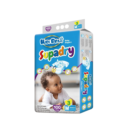 Kidi Bear Superdry Baby Diapers  M 100s