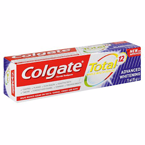 Colgate Total 12 Advanced Whitening, Multibenefit Toothpaste 75ml