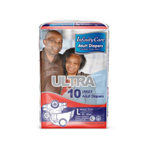 Infinity Care Ultra Adult Diapers Large 10's