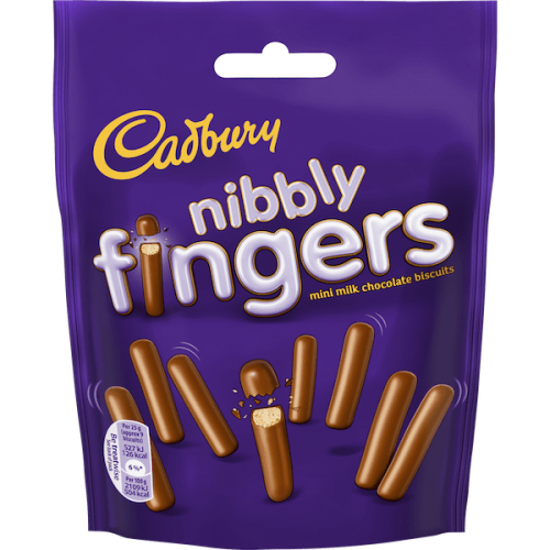 Cadbury Nibbly Chocolate Mini Fingers Biscuits 125g