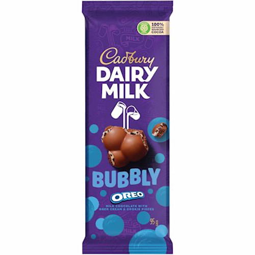 Cadbury Dairy Milk Bubbly Oreo 95g