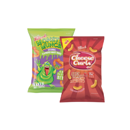 Combo Willards Monster Munch 100g & Cheese Curls 90g