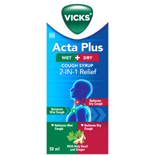 Vicks Acta Plus Cough Syrup 50ml