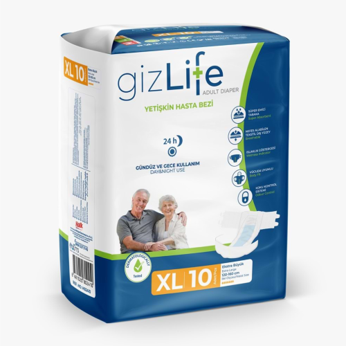 Gizlife Adult Diapers Ex-Large 10's