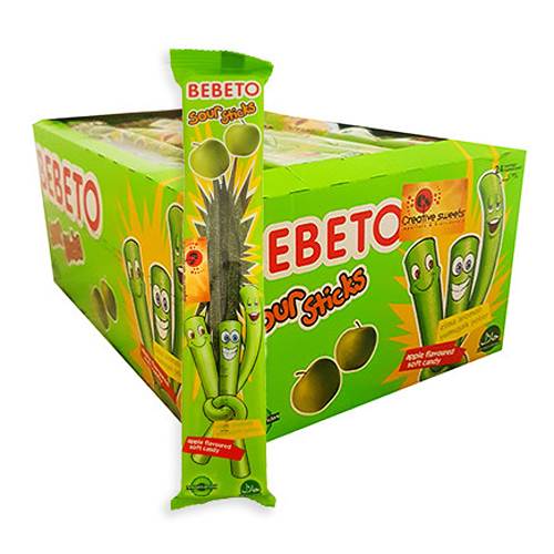 Bebeto Sour Sticks Apple 24's