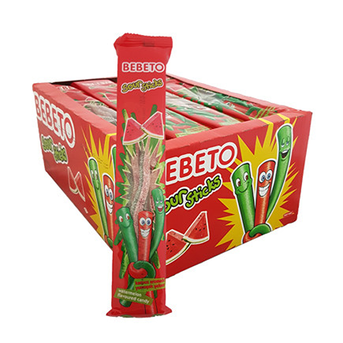 Bebeto Sour Sticks Watermelon 24's