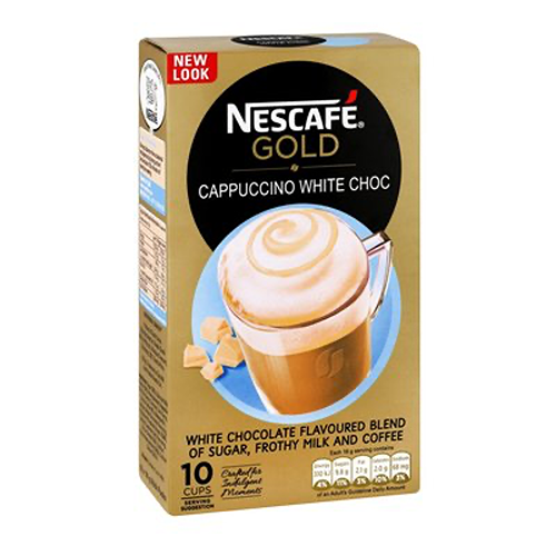 Nescafe Gold Cappuccino White Chocolate Sachets 10's