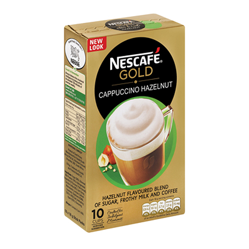 Nescafe Gold Hazelnut Cappuccino Sachets 10's