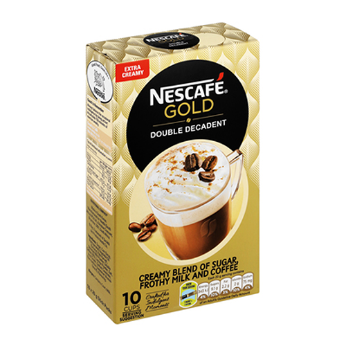 Nescafe Gold Double Decadent Cappuccino Sachets 10's