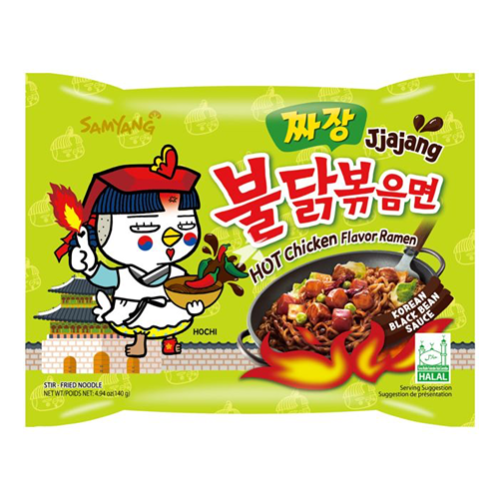 Samyang Noodles Hot Chicken Flavor Ramen Jjajang 140g