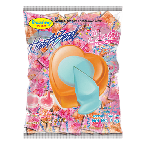 Hartbeat Love Candy Exotic Assorted 1kg 166's