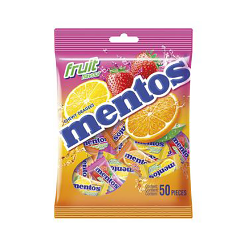 Mentos Chewy Sweets Fruit 50's