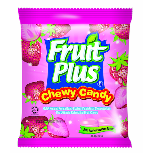 Fruit Plus Chewy Candy Strawberry 100's