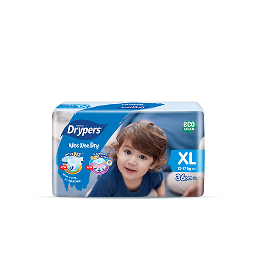 Drypers Jumbo Nappies XL 36's